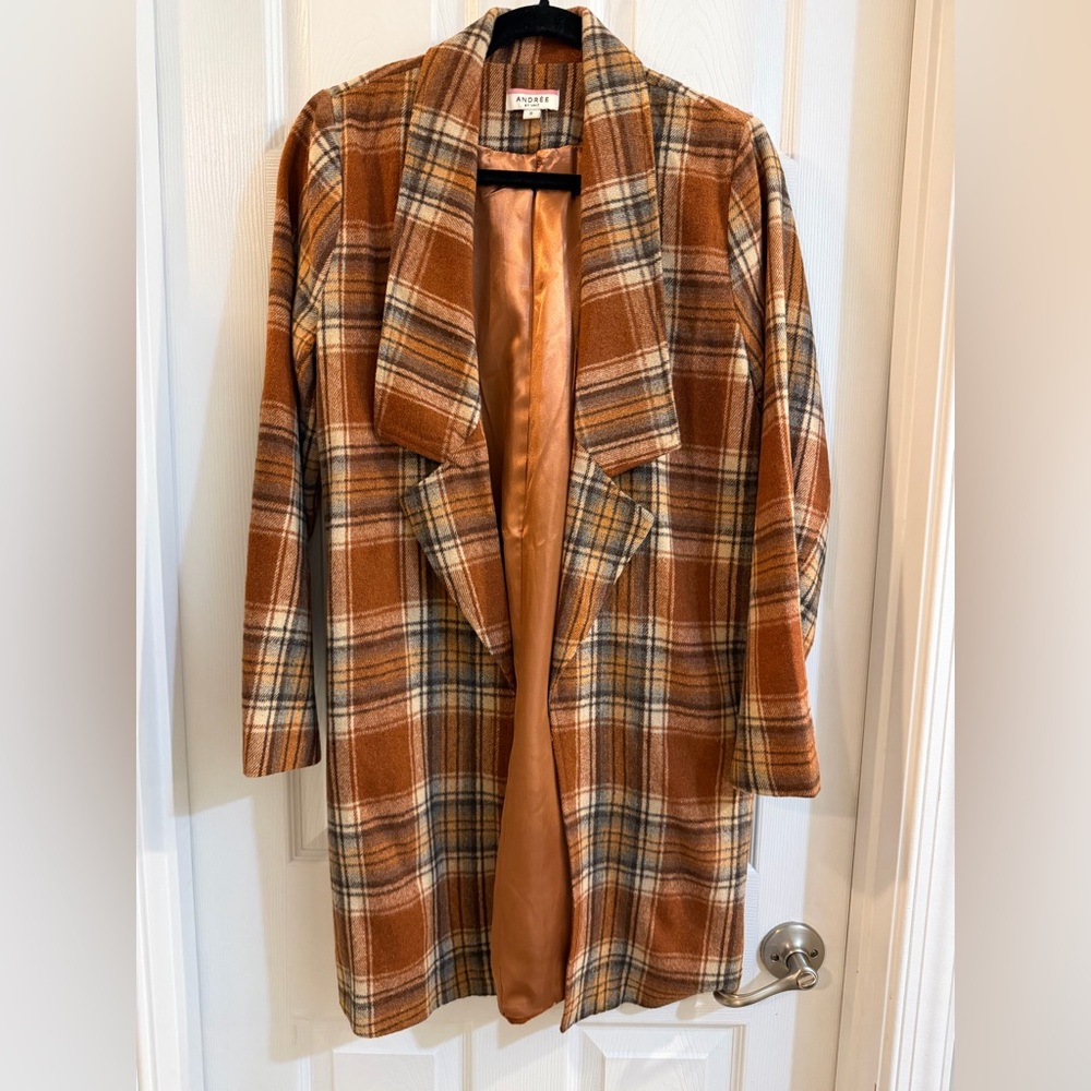 Plaid Jacket - Burnt Orange